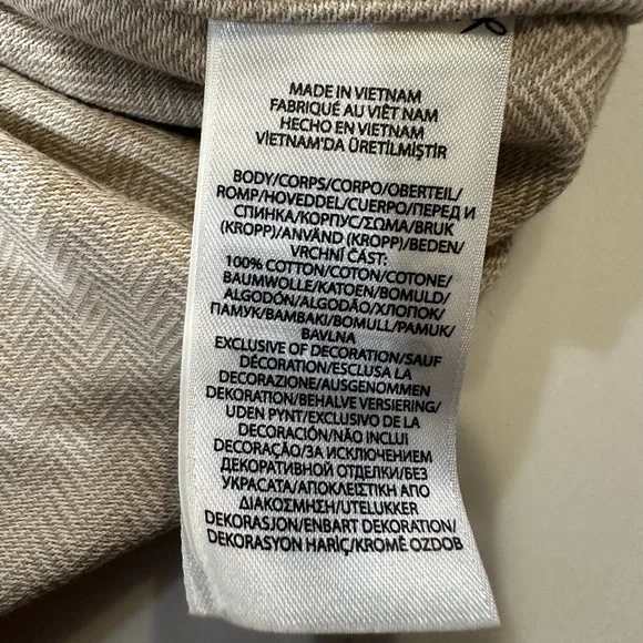 Polo Ralph Lauren Knit Dress Shirt-Tan Herringbone-Size XXL - Picture 6 of 8